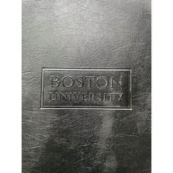 Boston University Portfolio Padfolio NEW Charcoal Black Binder Folder File - Picture 2 of 7